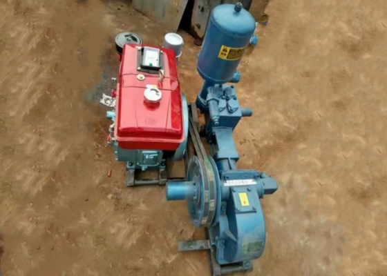BW 160 Single Cylinder Drilling Mud Pump Reciprocating For Tractor Borewell Drilling