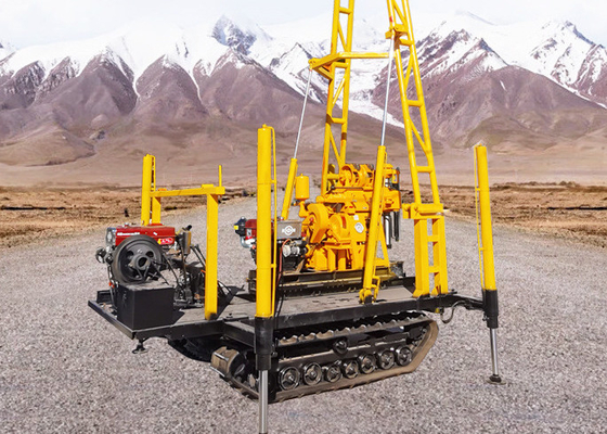 XY-1A 150 متر Detph 20 HP موتور دیزل دستگاه حفاری آب قابل حمل