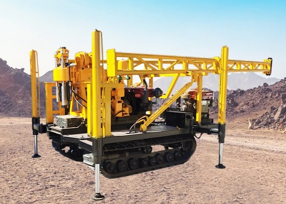 200 متری عمق 300 میلی متر قطر GK 200 آب چاه حفاری ریگ با 22 HP موتور دیزل