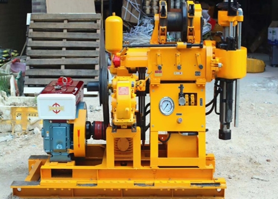 ماشین‌های حفاری چاه آب 150M XY-1A با قطر سوراخ سفارشی 22 اسب بخار موتور دیزل قابل حمل دستگاه اکتشاف