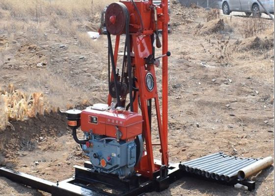 7.5kw St 50 Exploration Drilling Rig گمانه قابل حمل چرخشی 0-50m/H سرعت حفاری