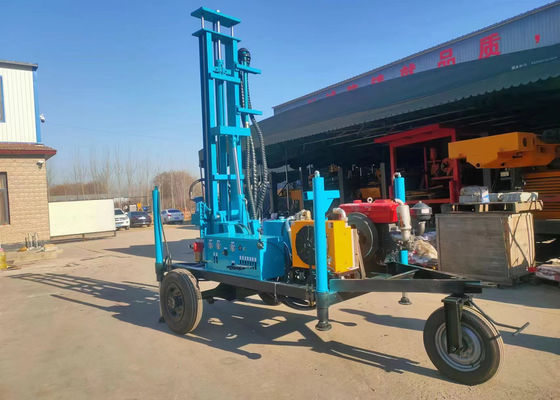 15kn ظرفیت بلند کردن آب چاه حفاری ریگ برای حفاری لجن و عمق حفاری 100m