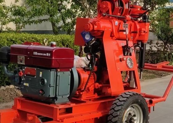 دستگاه حفاری اکسپلوراسیون XY-1 برای آزمایش خاک 100m عمق 42mm قطر میله