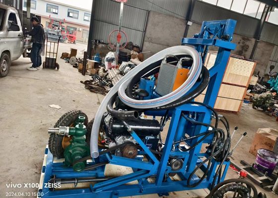 دستگاه حفاری چاه آب با عمق 120 متر و قطر سوراخ بزرگ