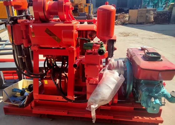 عمق 200 متر دستگاه حفاری آزمایش خاک برای حفاری حفاری هسته ای با موتور دیزل 22 HP