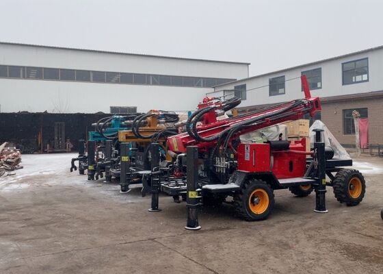 آب Borehole زیرزمینی Rock Drilling Machine 200 متر عمق کاربرد صنعتی