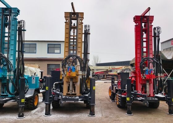 دستگاه حفاری عمیق پنوماتیک صد متر با موتور دیزل ظرفیت بزرگ