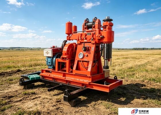 مناطق چالش برانگیز زمین شناسی XY-1A دستگاه حفاری گمانه دکل موتور دیزلی