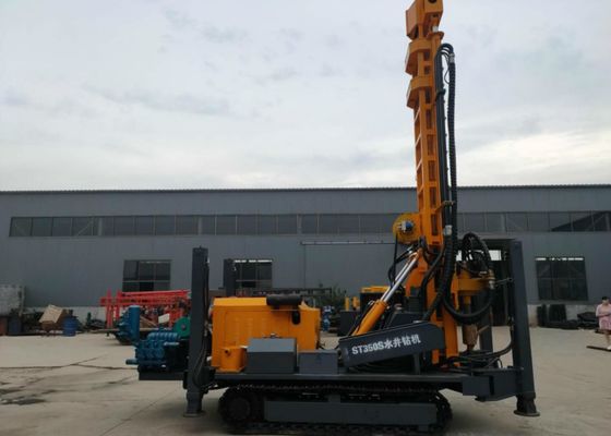 دکل حفاری خزنده چاه آب بزرگ ST 350 با موتور یوچای با قدرت اسب بزرگ