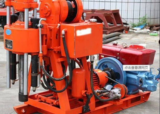 150 متر موتور دیزل XY-1A ماشین حفاری زمین شناسی قطر سوراخ سفارشی