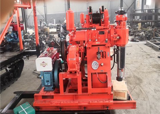 دستگاه حفاری زمین شناسی با سرعت بالا XY-1 100 متر با قدرت موتور دیزل 18 اسب