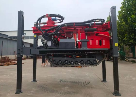 St 200 72kw موتور دیزل بزرگ لاستیک خزنده نصب دستگاه حفاری با قطر حفره سفارشی