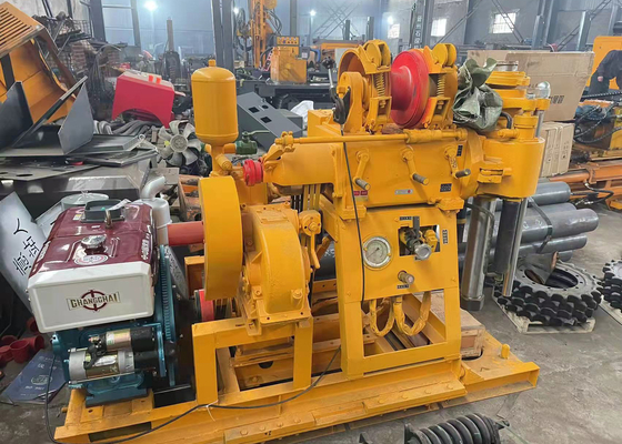 Gk 200 آب چاه حفاری ریگ برای جمع آوری نمونه 295mm چرخ نصب شده