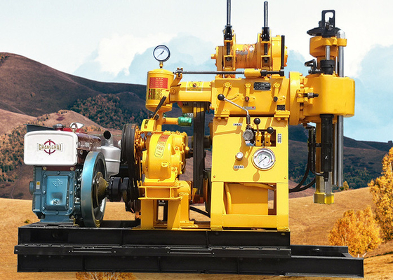 XY-1A 150mm زمین آزمایش حفاری ریگ با 18 HP موتور دیزل برای اکتشاف