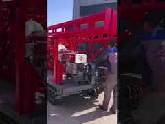 آسان کار کردن دستگاه حفاری مرکزی قابل حمل 100m - 200m عمق حفاری ISO 9001 تایید شده