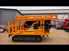 عمق 200 متر دستگاه حفاری آزمایش خاک برای حفاری حفاری هسته ای با موتور دیزل 22 HP