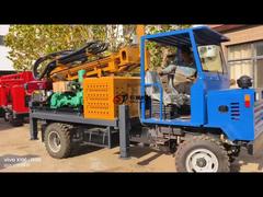 نمایش میله حفاری 76/89 میلی‌متری و سیستم محرک پنوماتیکی برای نمایش حفاری چاه آب با عمق 180 متر